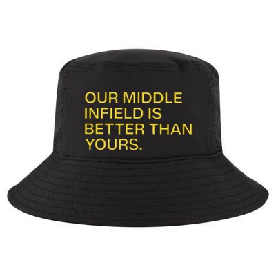 Our Middle Infield Is Better Than Yours Cool Comfort Performance Bucket Hat