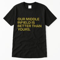 Our Middle Infield Is Better Than Yours Tall T-Shirt
