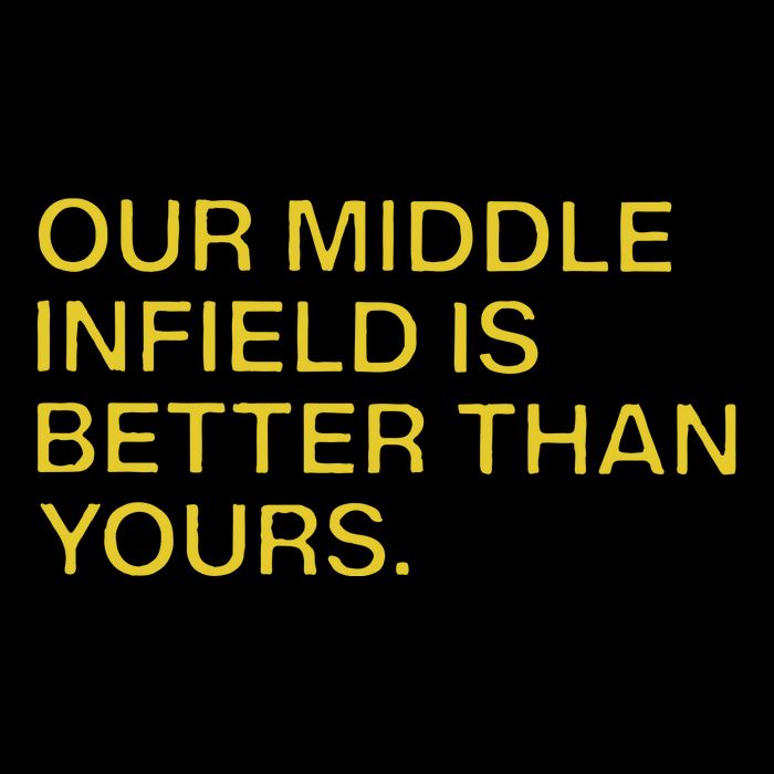 Our Middle Infield Is Better Than Yours Drawstring Bag