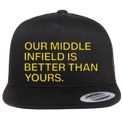 Our Middle Infield Is Better Than Yours Flatbill Hat