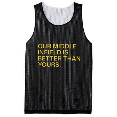 Our Middle Infield Is Better Than Yours Mesh Reversible Basketball Jersey Tank