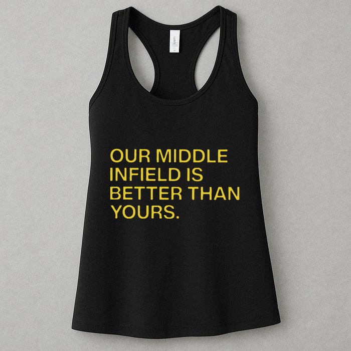 Our Middle Infield Is Better Than Yours Womens Tank Top