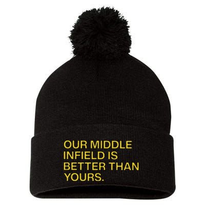 Our Middle Infield Is Better Than Yours Pom Pom 12in Knit Beanie