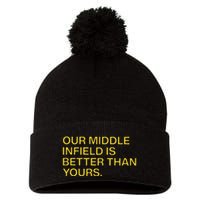 Our Middle Infield Is Better Than Yours Pom Pom 12in Knit Beanie