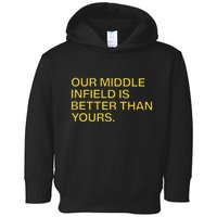 Our Middle Infield Is Better Than Yours Toddler Hoodie