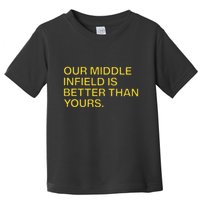 Our Middle Infield Is Better Than Yours Toddler T-Shirt
