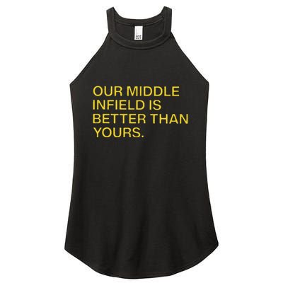 Our Middle Infield Is Better Than Yours Women's Perfect Tri Rocker Tank