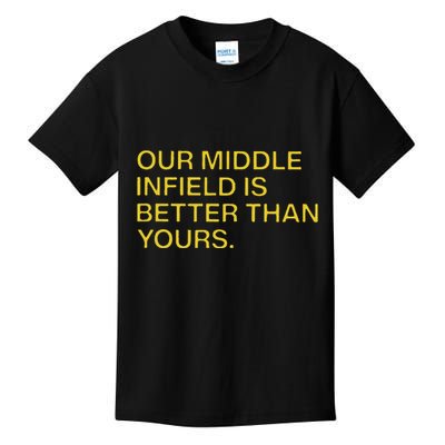Our Middle Infield Is Better Than Yours Kids T-Shirt