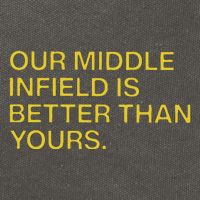 Our Middle Infield Is Better Than Yours Cotton Canvas Backpack
