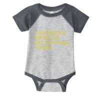 Our Middle Infield Is Better Than Yours Infant Baby Jersey Bodysuit