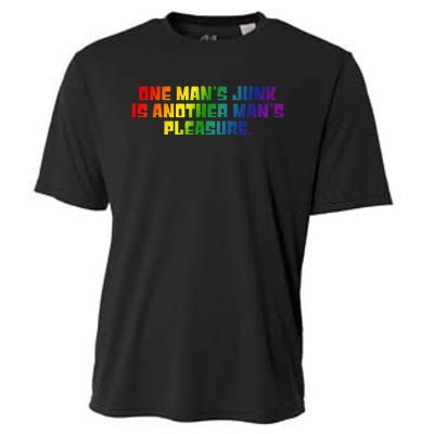 One ManS Junk Is Another ManS Pleasure Lgbt Rainbow Cooling Performance Crew T-Shirt