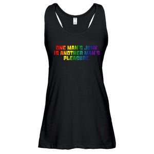 One ManS Junk Is Another ManS Pleasure Lgbt Rainbow Ladies Essential Flowy Tank