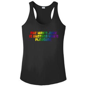 One ManS Junk Is Another ManS Pleasure Lgbt Rainbow Ladies PosiCharge Competitor Racerback Tank