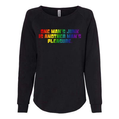 One ManS Junk Is Another ManS Pleasure Lgbt Rainbow Womens California Wash Sweatshirt