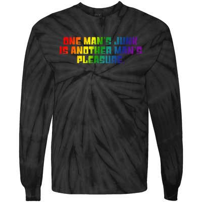 One ManS Junk Is Another ManS Pleasure Lgbt Rainbow Tie-Dye Long Sleeve Shirt