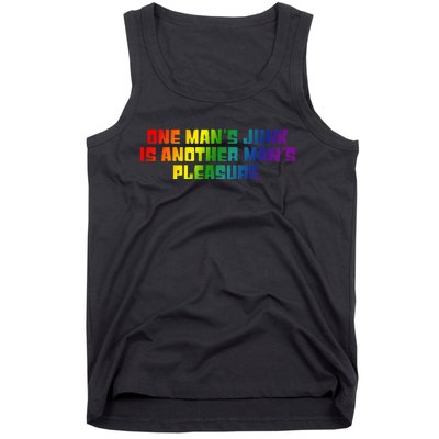 One ManS Junk Is Another ManS Pleasure Lgbt Rainbow Tank Top