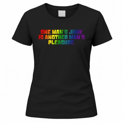 One ManS Junk Is Another ManS Pleasure Lgbt Rainbow Women's T-Shirt