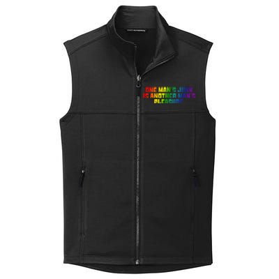 One ManS Junk Is Another ManS Pleasure Lgbt Rainbow Collective Smooth Fleece Vest