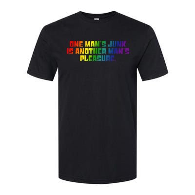 One ManS Junk Is Another ManS Pleasure Lgbt Rainbow Softstyle CVC T-Shirt