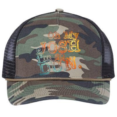 Oh My Josh I'm So Dun Meaningful Gift Everyday Summer Wear Funny Gift Retro Rope Trucker Hat Cap