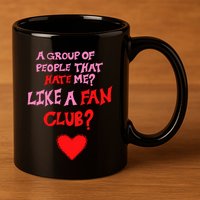 Oat Milk Lady Like A Fan Club 11oz C Handle Ceramic Mug