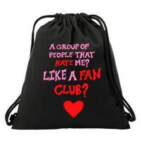 Oat Milk Lady Like A Fan Club Drawstring Bag