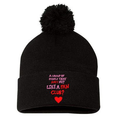 Oat Milk Lady Like A Fan Club Pom Pom 12in Knit Beanie