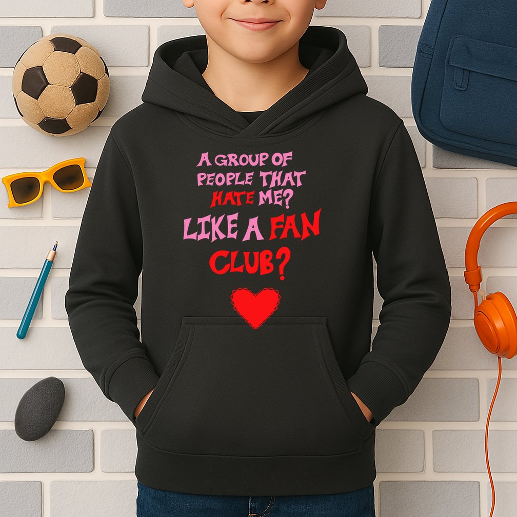 Oat Milk Lady Like A Fan Club Kids Hoodie
