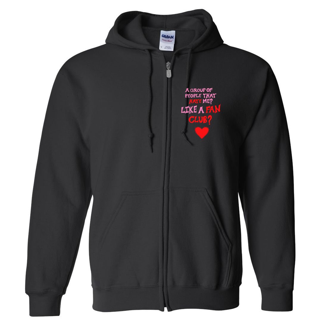 Oat Milk Lady Like A Fan Club Full Zip Hoodie