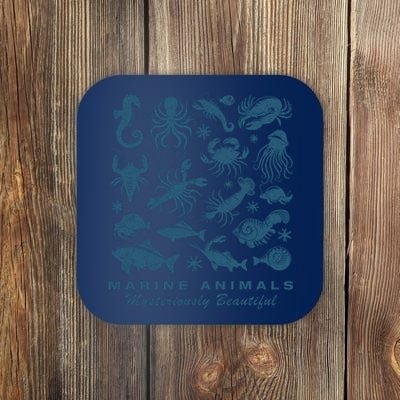 Ocean Marine Life Collection Sea Life Lover Coaster