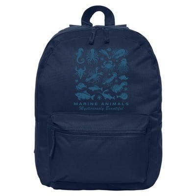 Ocean Marine Life Collection Sea Life Lover 16 in Basic Backpack