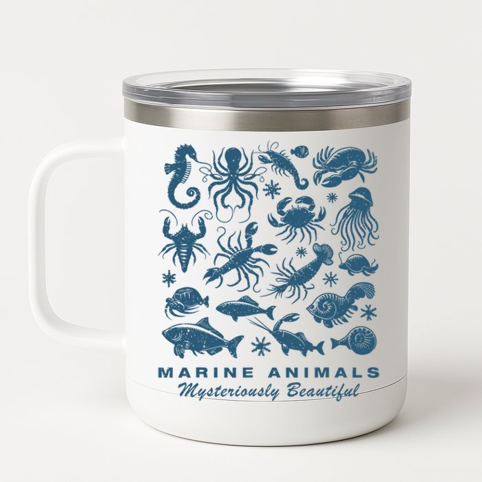 Ocean Marine Life Collection Sea Life Lover 12 oz Stainless Steel Tumbler Cup