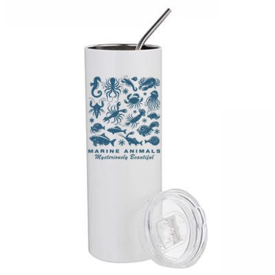 Ocean Marine Life Collection Sea Life Lover Stainless Steel Tumbler