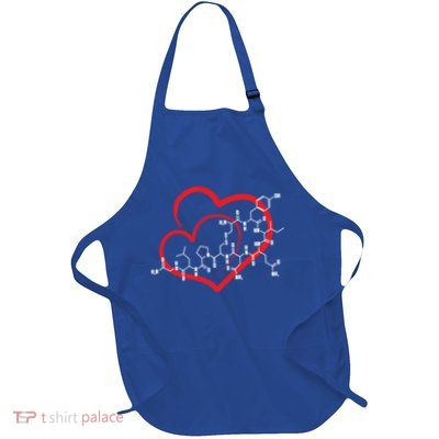 Oxytocin Molecule Love Meaningful Gift Science Teacher Valentines Day Meaningful Full-Length Apron With Pockets