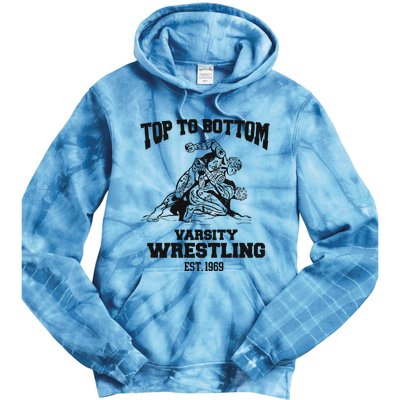 Oat Milk Lady Store Top To Bottom Varsity Wrestling Tie Dye Hoodie