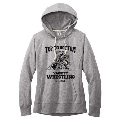 Oat Milk Lady Store Top To Bottom Varsity Wrestling Women's Fleece Hoodie