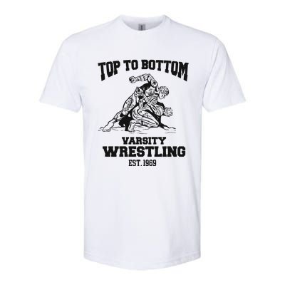 Oat Milk Lady Store Top To Bottom Varsity Wrestling Softstyle CVC T-Shirt