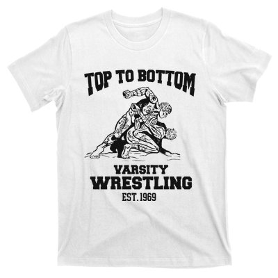 Oat Milk Lady Store Top To Bottom Varsity Wrestling T-Shirt