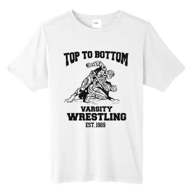 Oat Milk Lady Store Top To Bottom Varsity Wrestling Tall Fusion ChromaSoft Performance T-Shirt