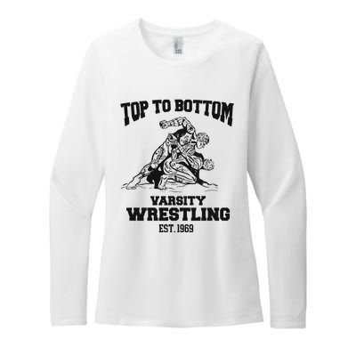 Oat Milk Lady Store Top To Bottom Varsity Wrestling Womens CVC Long Sleeve Shirt