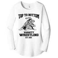 Oat Milk Lady Store Top To Bottom Varsity Wrestling Women's Perfect Tri Tunic Long Sleeve Shirt