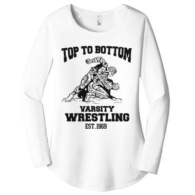 Oat Milk Lady Store Top To Bottom Varsity Wrestling Women's Perfect Tri Tunic Long Sleeve Shirt