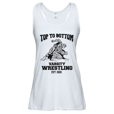 Oat Milk Lady Store Top To Bottom Varsity Wrestling Ladies Essential Flowy Tank