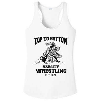 Oat Milk Lady Store Top To Bottom Varsity Wrestling Ladies PosiCharge Competitor Racerback Tank