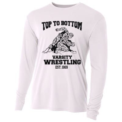 Oat Milk Lady Store Top To Bottom Varsity Wrestling Cooling Performance Long Sleeve Crew