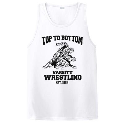 Oat Milk Lady Store Top To Bottom Varsity Wrestling PosiCharge Competitor Tank