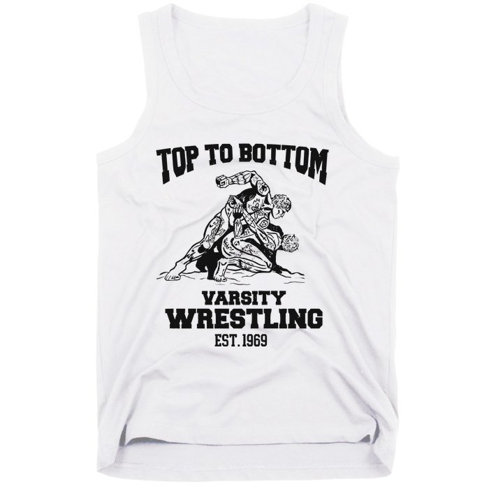 Oat Milk Lady Store Top To Bottom Varsity Wrestling Tank Top