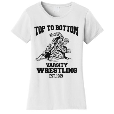 Oat Milk Lady Store Top To Bottom Varsity Wrestling Women's T-Shirt