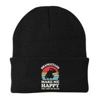 Orangutans Make Me Happy You Not So Much Orangutan Retro Beanie