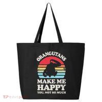 Orangutans Make Me Happy You Not So Much Orangutan Retro 25L Jumbo Tote
